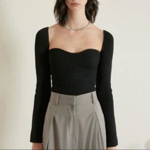 Pixie Market black bustier top